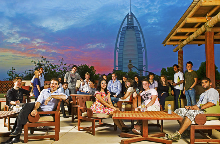 Students on Rooftop