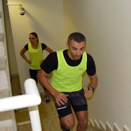 Making the climb at Media One