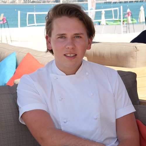 Luke Thomas at his Dubai restaurant, Retro Feasts