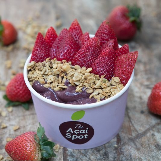 The Acai Spot strawberry bowl