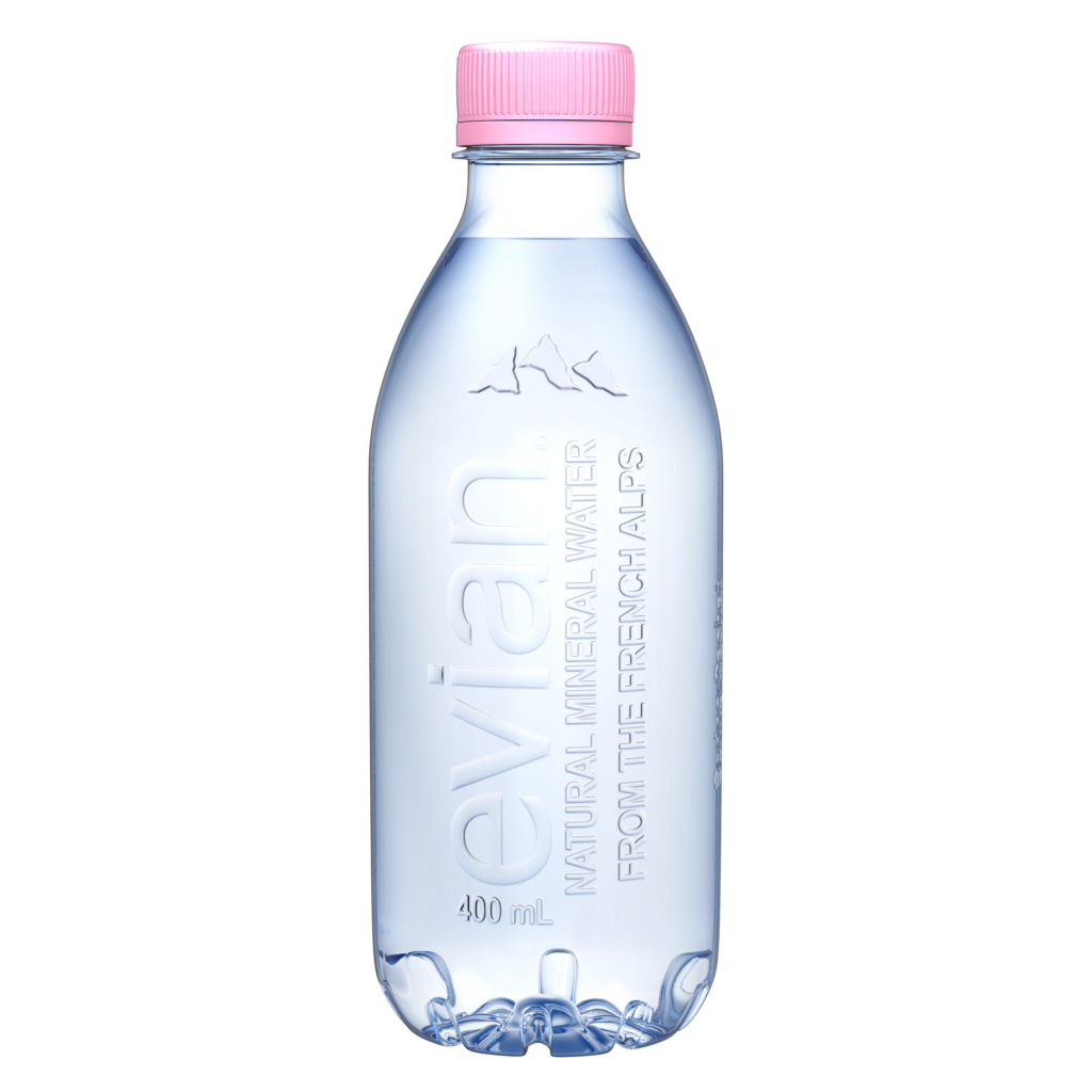 evian introduces new label-free, 100% recycled bottle