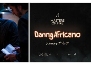 MICHELIN-STARRED CHEF, DANNY AFRICANO, JOINS INA THIS JANUARY FOR A SPECIAL EDITION OF THE MASTERS OF FIRE GUEST CHEF SERIES